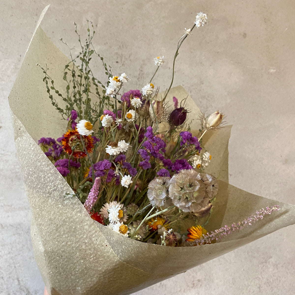Trockenblumen-Strauß