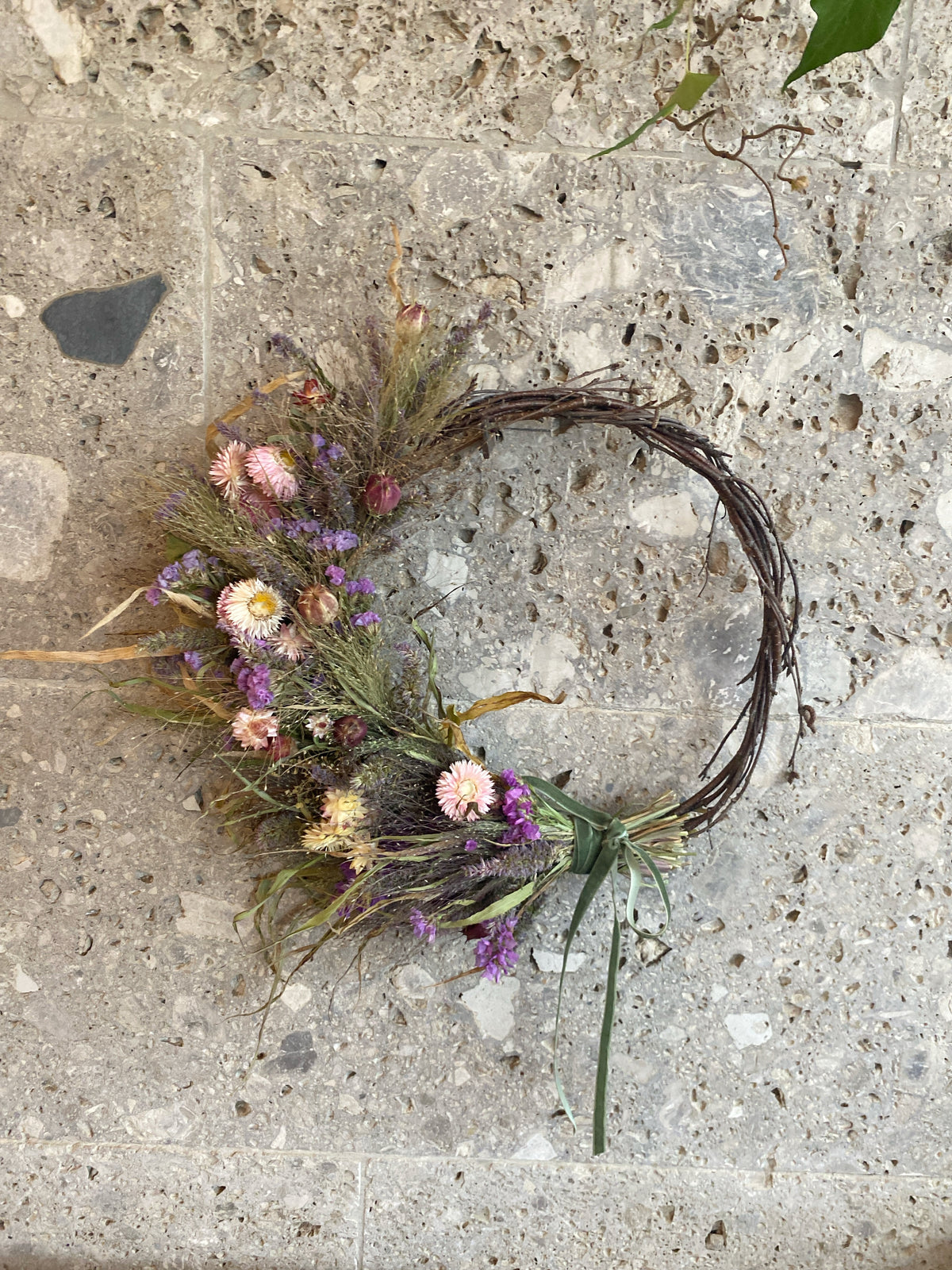 DIY Kranzset aus Trockenblumen