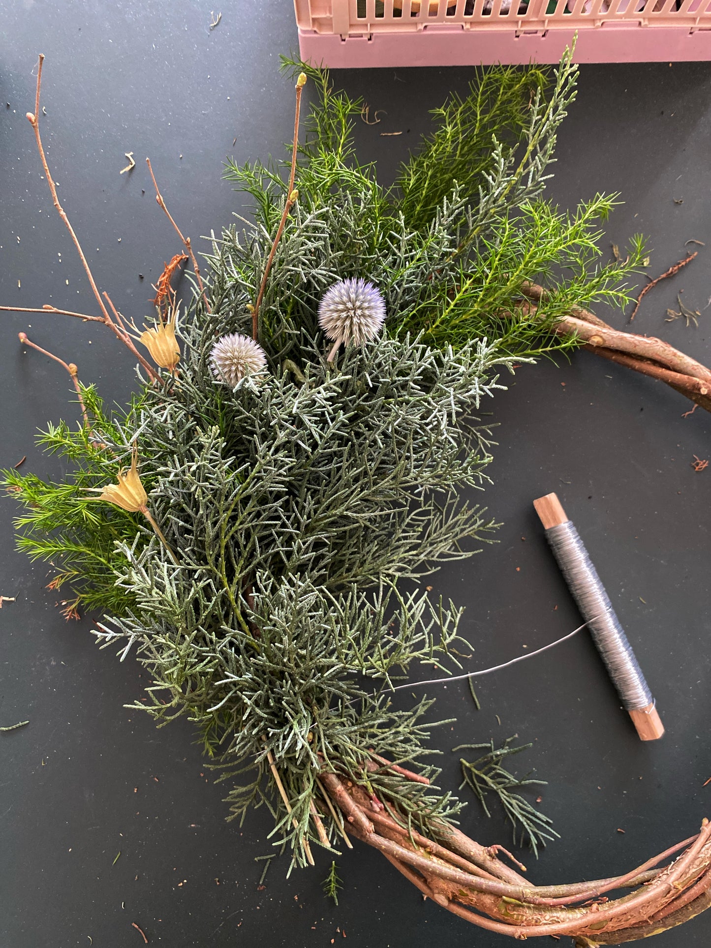 Workshop Adventskranz, Kürbiskuchen, Plätzchen