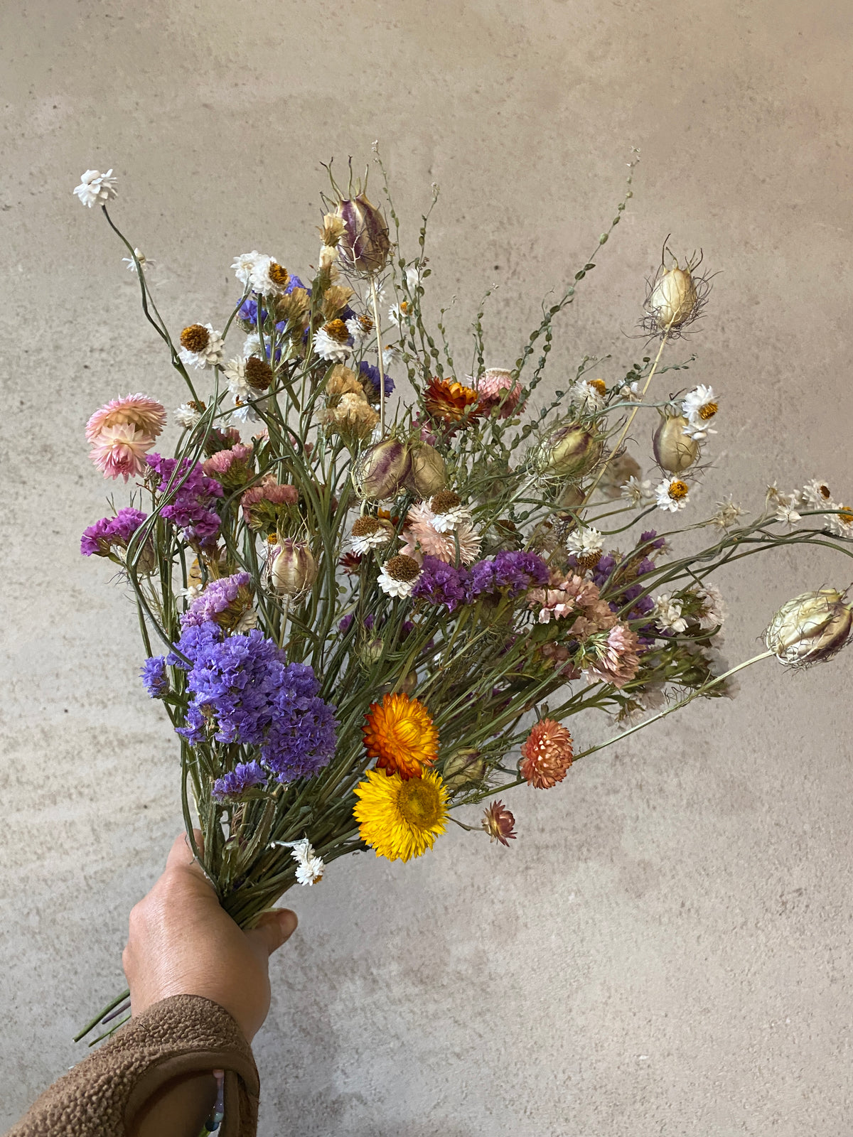 Trockenblumen-Strauß
